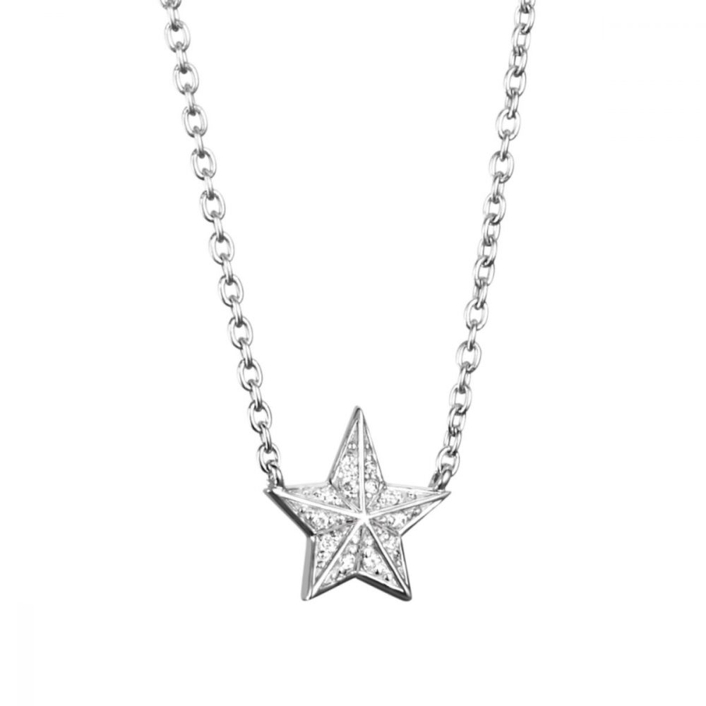 Efva Attling Catch A Falling Star Timanttikaulakoru Valkokultainen