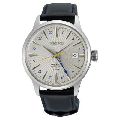 Seiko Presage Automatic Cocktail Time GMT Silver Bullet SSK049J1