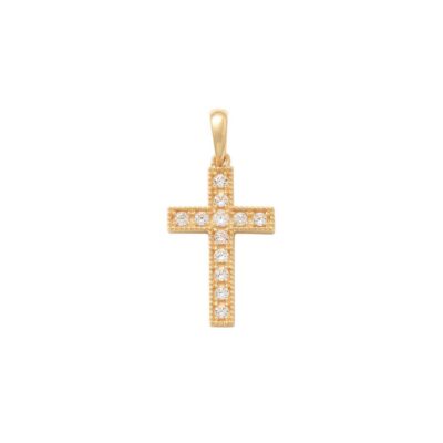 Lykken Crosses kultainen ristiriipus zirkoneilla 62237