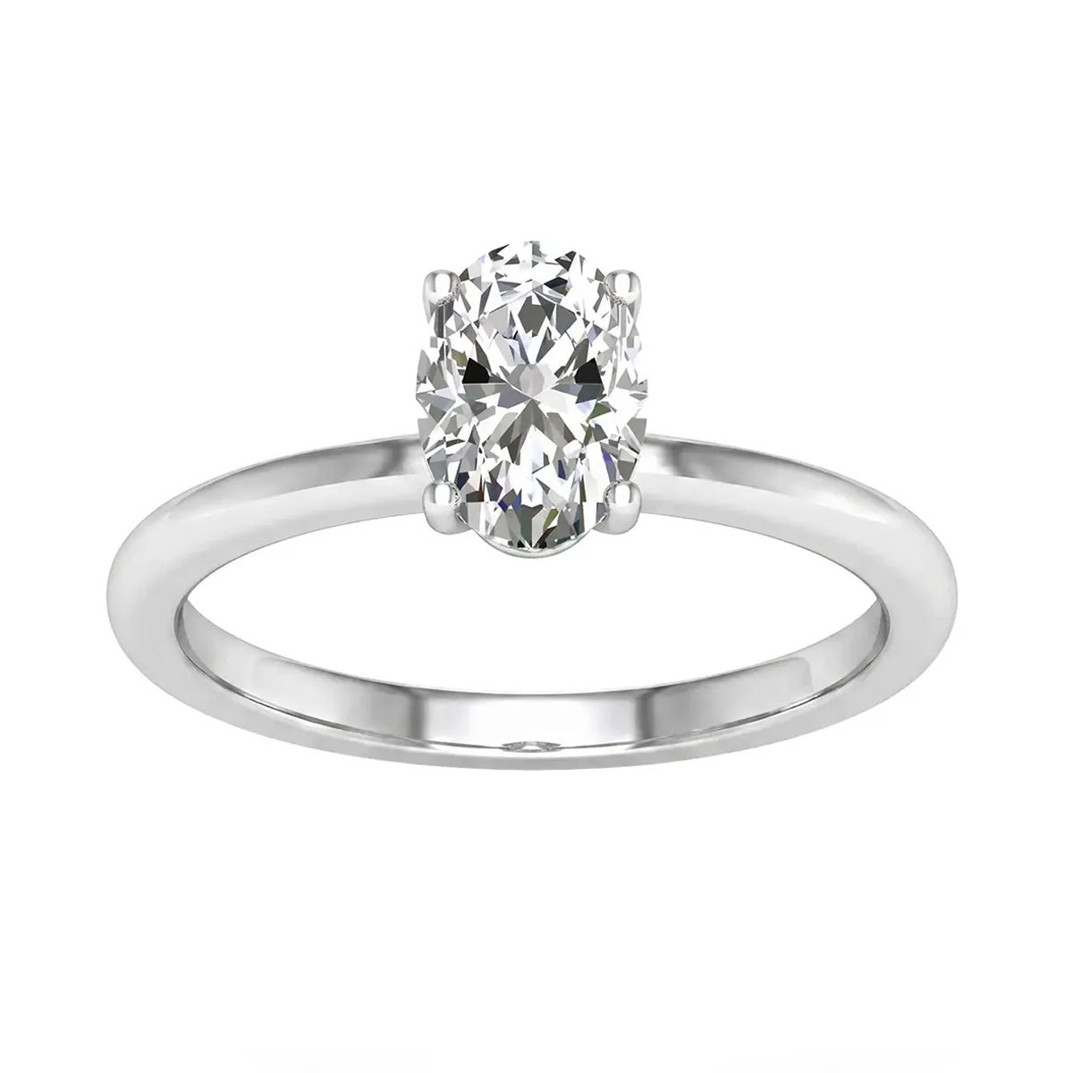 Lykken Elegance ovaali 1,00ct laboratoriotimanttisormus 76230 - Image 2