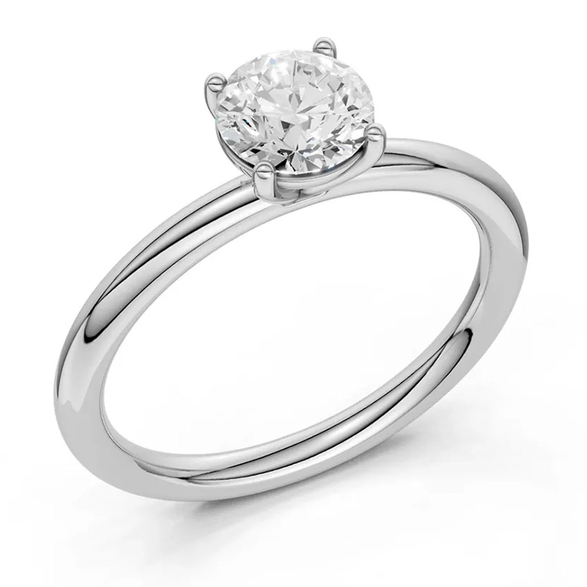 Lykken Elegance pyöreä 1,00ct laboratoriotimanttisormus 76232