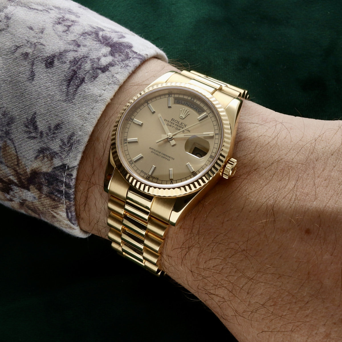 Rolex Oyster Perpetual Day-Date 18k 118238 - Image 3