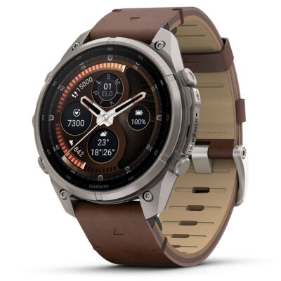 Garmin Fenix 9 Pro inReach Titanium with Walnut Leather 47mm 010-04336-41