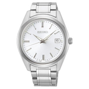 Seiko Classic miesten rannekello valkoisella kellotaululla